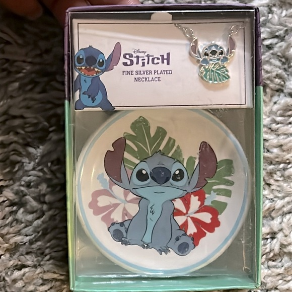 Disney Stitch fine silver plated necklace - Picture 1 of 4